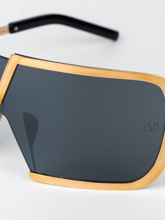 Valentino Women Sunglasses Titanium Gold Grey Mask V-ROMASK VLS-120A 146 main image 11